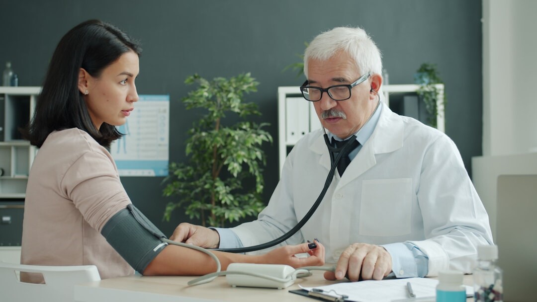 senior doctor visit